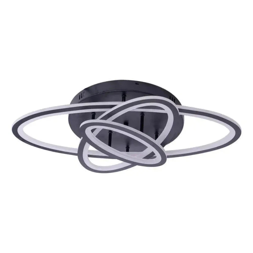 Lustra Led Cu Telecomanda Gentiana, 3 Elipse, Lumina Rece/Calda/Neutra, Dimabila - vivimall.ro