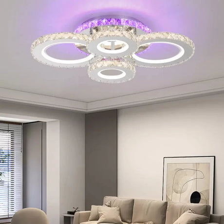Lustră LED Cristal Nova Rotonda | LumiPro - vivimall.ro