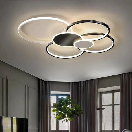 Lustră LED Killian 6 Cercuri | LuxLight - vivimall.ro