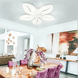 Lustra Led Cu Telecomanda Orchid, 5 Petale, Lumina Rece/Calda/Neutra, Dimabila - vivimall.ro