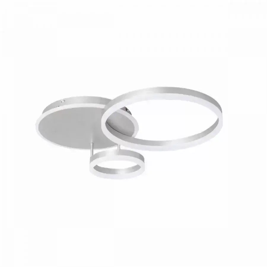 Lustra Led Cu Telecomanda Theodora, 2 Cercuri, Lumina Rece/Calda/Neutra, Dimabila - vivimall.ro