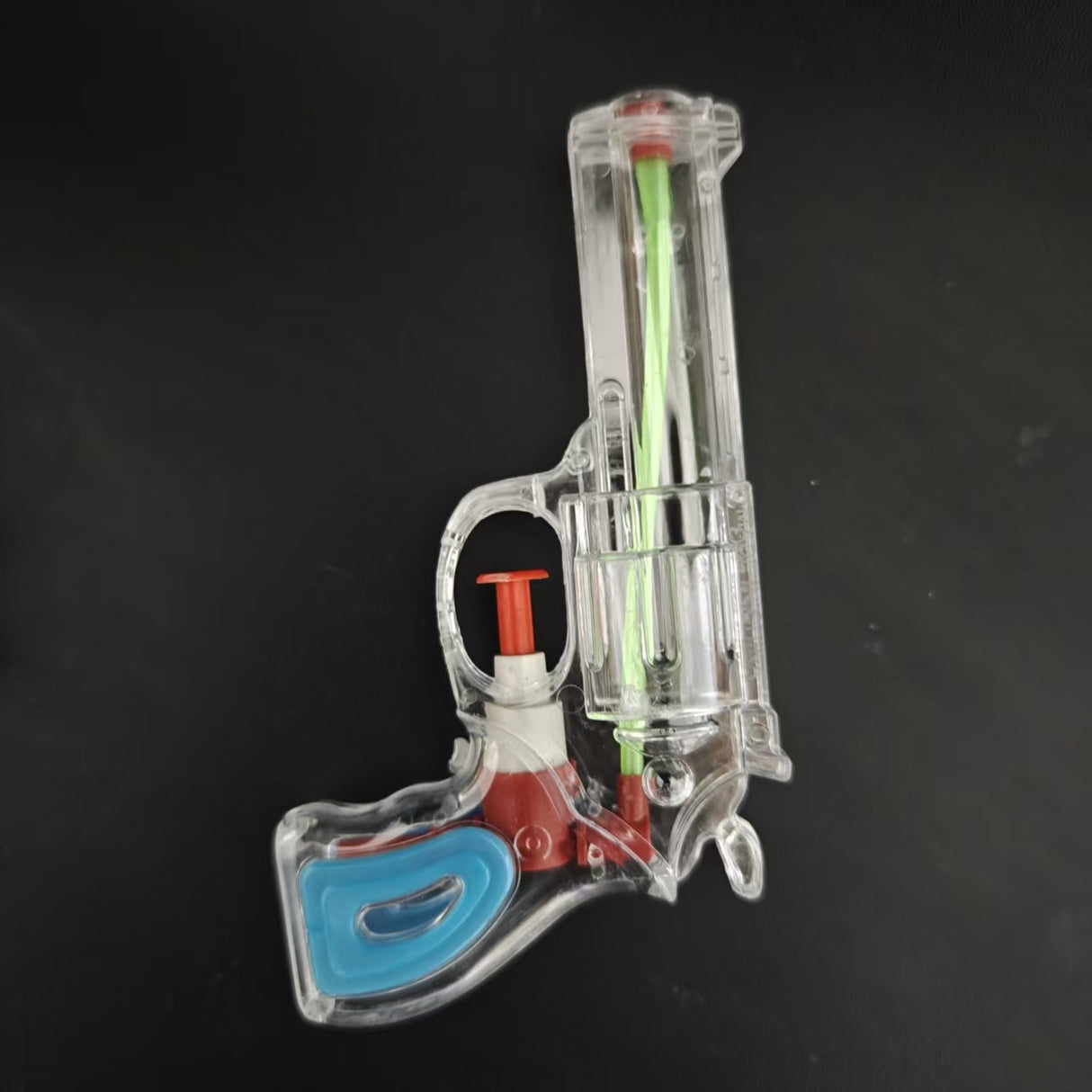 Pistol cu Apa, Vivimall, pentru Copii, din Plastic, 16 x 5 x 2 cm, Transparent/Albastru - vivimall.ro