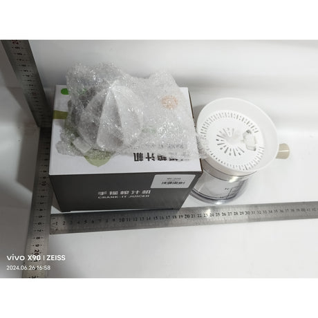 Storcator de Citrice Manual, Vivimall, Rezistente, Usor de Folosit si Depozitat, Durabil, Calitativ, 16.5x13cm, Transparent/ Alb - vivimall.ro