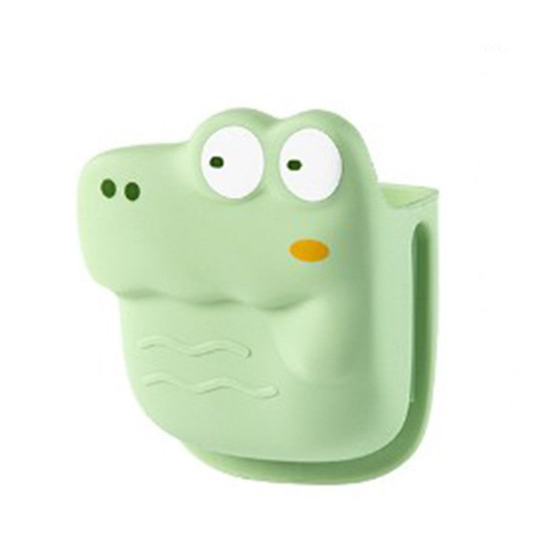 Manusa din Silicon pentru Cuptor, Vivimall, Anti-Alunecare, pentru Capace, Oale, Tigai, de Uz Casnic, Rezistent la Temperaturi Inalte, Model Animat, 10x12 cm, Verde - vivimall.ro