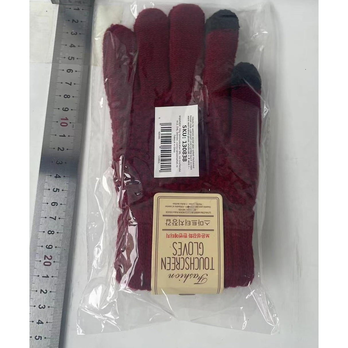 Manusi de Dama, Flippy, Functie Touchscreen (ecran tactil), Material Acril Tricotat, Manseta Elastica, Interior Catifelat, Marime Universala, Rosu - vivimall.ro