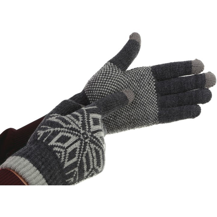 Manusi De Barbat, Functie Touchscreen (Ecran Tactil), Material Acril Tricotat, Manseta Elastica, Interior Catifelat, Marime Universala - vivimall.ro