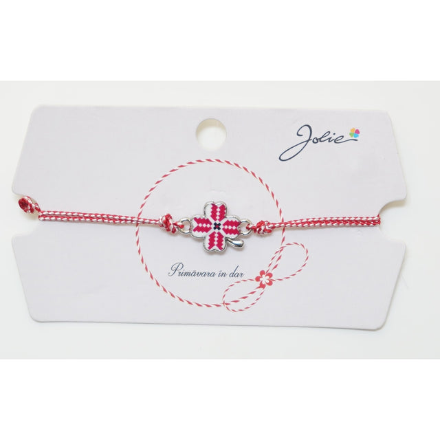 Martisor Bratara Traditionala, Pandantive Aprox 2 cm, Model 3 - vivimall.ro