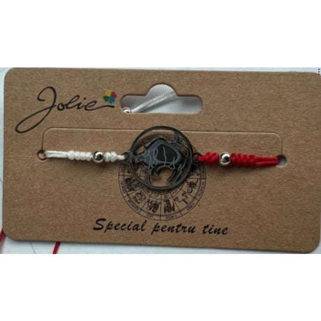Martisor bratara zodiac, Jolie, 5x9 cm, Taur - vivimall.ro