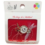 Martisor Brosa Floare cu Buburuza Model B-11 5.5cm x 7cm - vivimall.ro