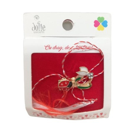 Martisor Brosa Ghiocel- Gargarita Model B-16 5.5cm x 7cm - vivimall.ro