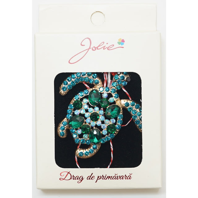 Martisor Brosa Medie, Multicolora, Dimensiune Brosa Aprox 5 cm, Material Metal, Model 1 - vivimall.ro