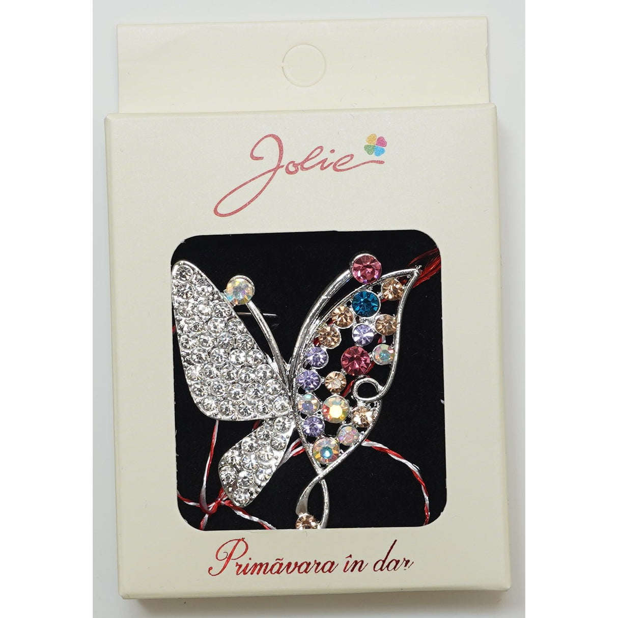 Martisor Brosa Medie, Multicolora, Dimensiune Brosa Aprox 5 cm, Material Metal, Model 15 - vivimall.ro