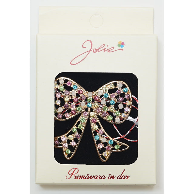 Martisor Brosa Medie, Multicolora, Dimensiune Brosa Aprox 5 cm, Material Metal, Model 3 - vivimall.ro