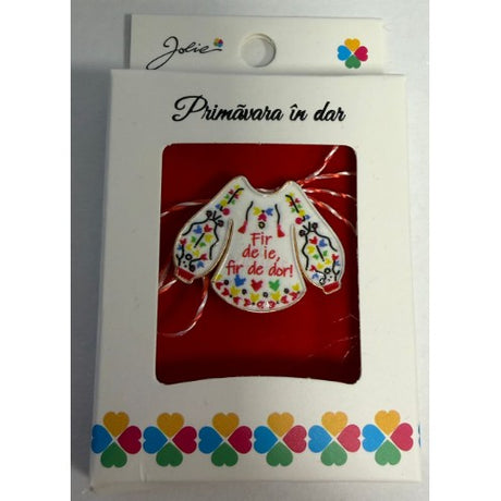 Martisor Brosa Mica in Cutie, Dimensiune Brosa 2.5-3 cm, Material Metal, Model 18 - vivimall.ro