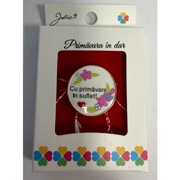 Martisor Brosa Mica in Cutie, Dimensiune Brosa 2.5-3 cm, Material Metal, Model 21