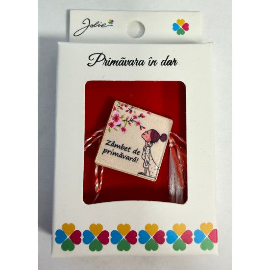 Martisor Brosa Mica in Cutie, Dimensiune Brosa 2.5-3 cm, Material Metal, Model 4