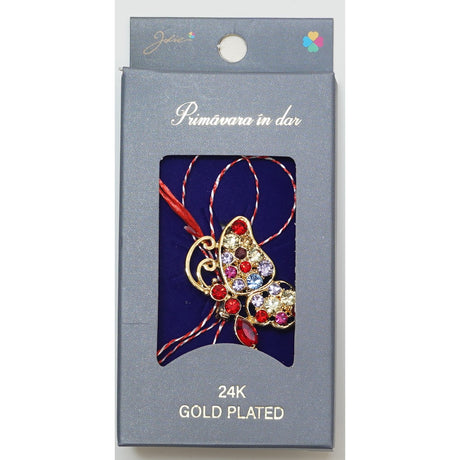 Martisor Brosa Placata cu Aur 24K, Dimensiune Brosa Aprox 2- 3 cm, Model 16 - vivimall.ro