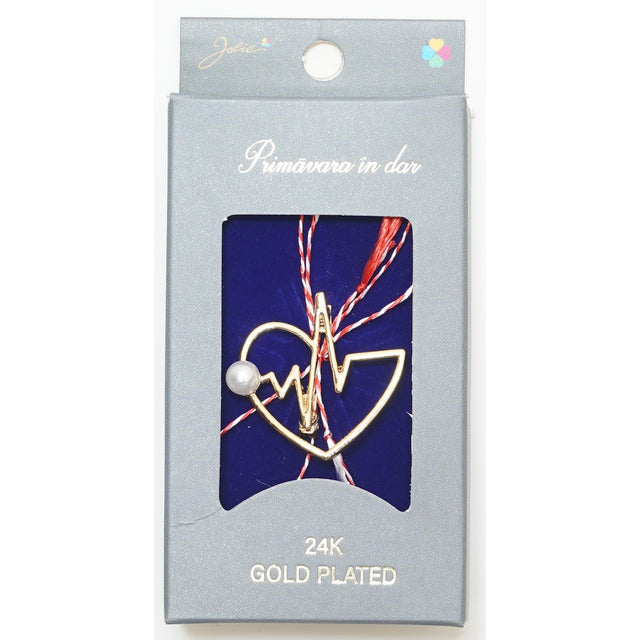 Martisor Brosa Placata cu Aur 24K, Dimensiune Brosa Aprox 2- 3 cm, Model 19 - vivimall.ro