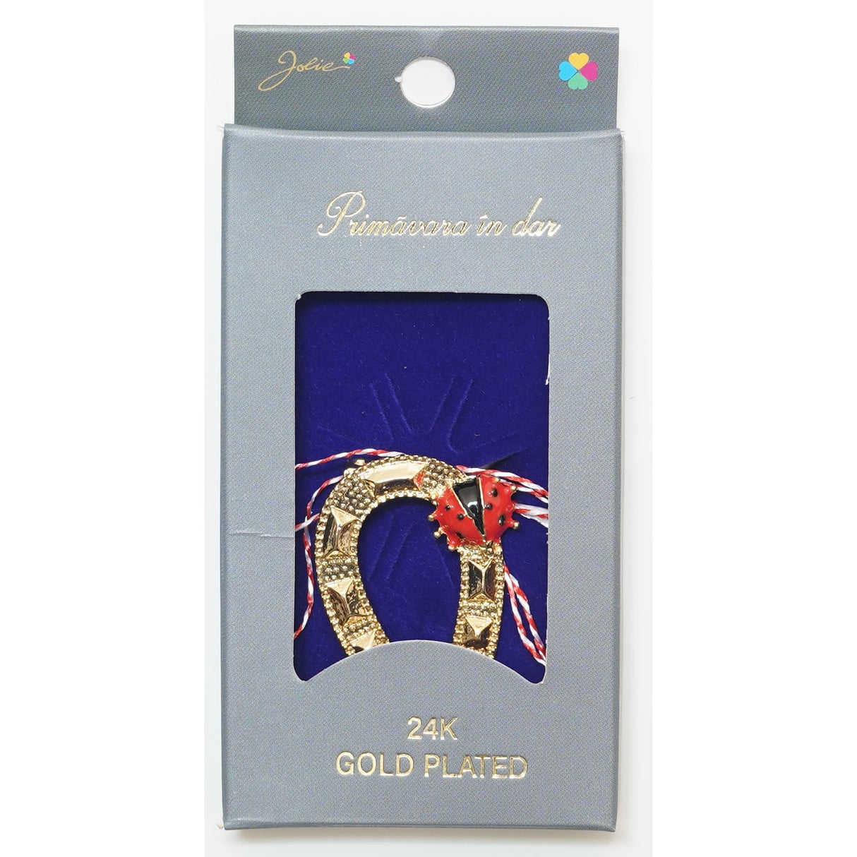Martisor Brosa Placata cu Aur 24K, Dimensiune Brosa Aprox 2- 3 cm, Model 27 - vivimall.ro