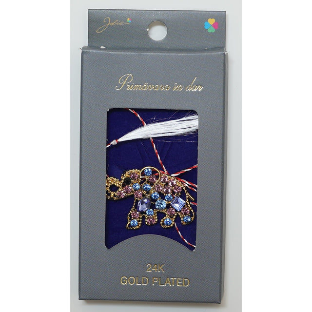 Martisor Brosa Placata cu Aur 24K, Dimensiune Brosa Aprox 2- 3 cm, Model 8 - vivimall.ro