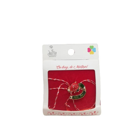 Martisor Brosa Potcoava Cu Buburuza Model B-19 - vivimall.ro