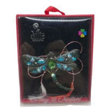 Martisor Brosa VINTAGE V11 Libelula Albastra  8cm x 10cm - vivimall.ro