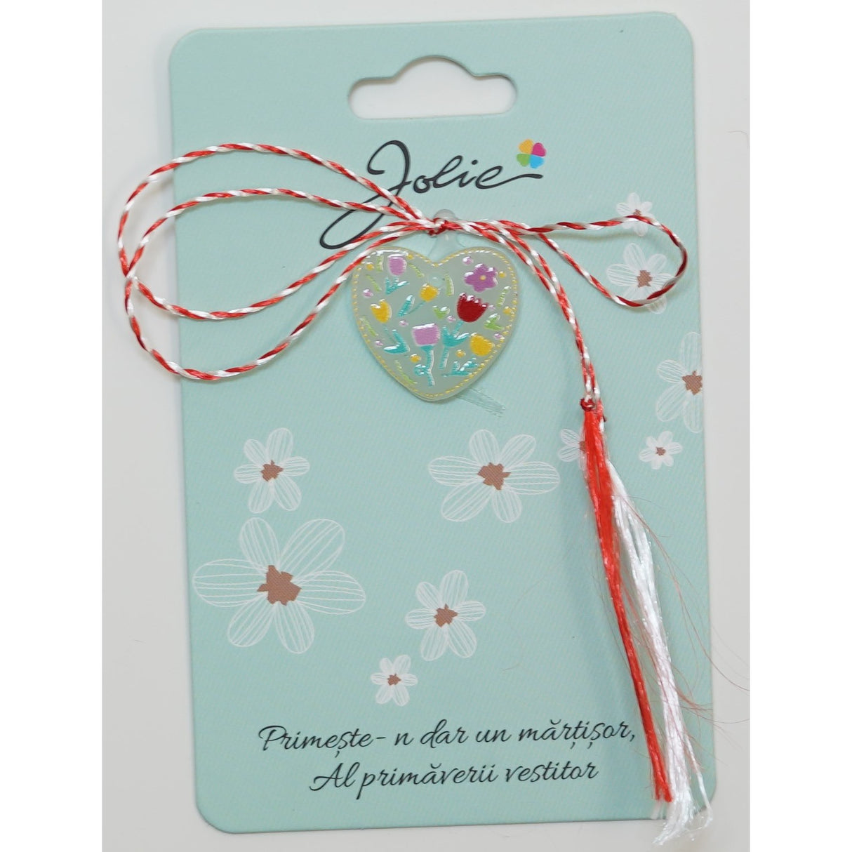 Martisor din Acril, Dimensiune Pandantiv Aprox 2 cm, Multicolor, Model 1 - vivimall.ro