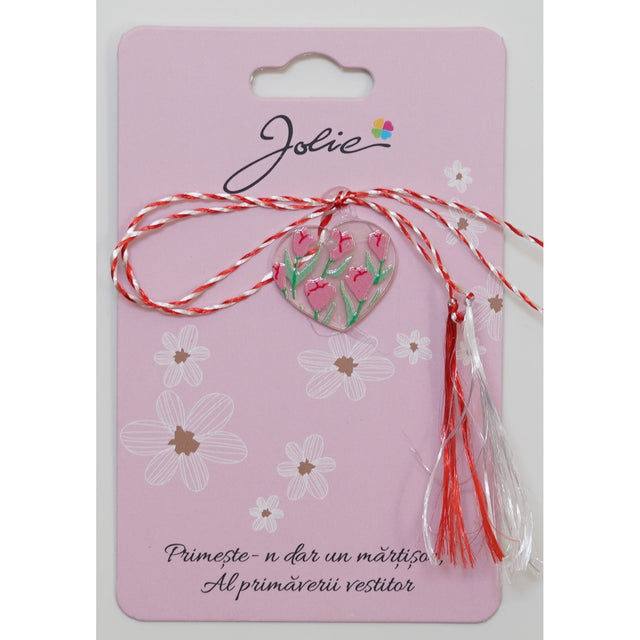 Martisor din Acril, Dimensiune Pandantiv Aprox 2 cm, Multicolor, Model 13 - vivimall.ro