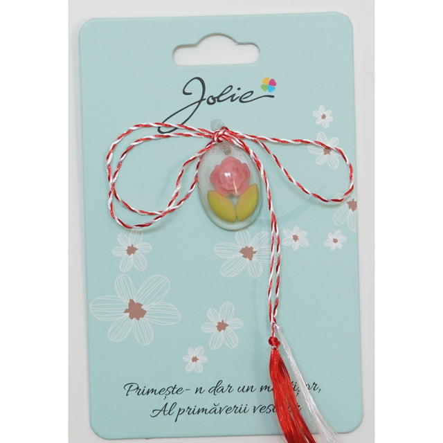 Martisor din Acril, Dimensiune Pandantiv Aprox 2 cm, Multicolor, Model 14 - vivimall.ro
