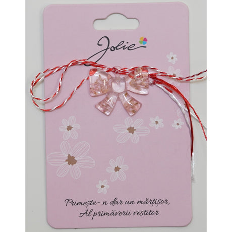 Martisor din Acril, Dimensiune Pandantiv Aprox 2 cm, Multicolor, Model 15 - vivimall.ro