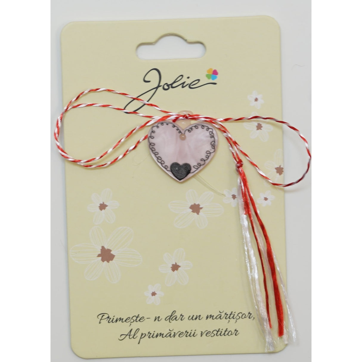 Martisor din Acril, Dimensiune Pandantiv Aprox 2 cm, Multicolor, Model 3 - vivimall.ro