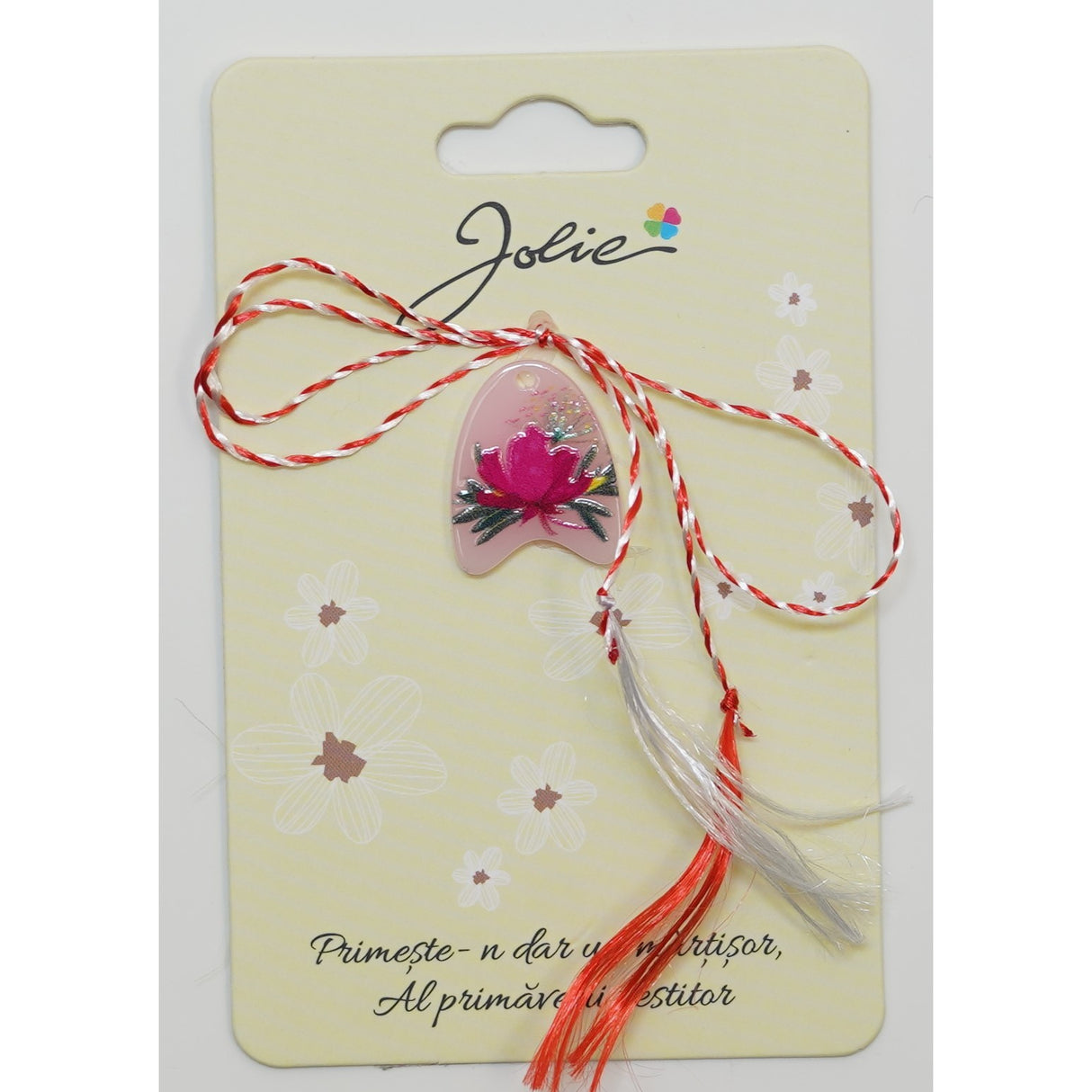 Martisor din Acril, Dimensiune Pandantiv Aprox 2 cm, Multicolor, Model 4 - vivimall.ro