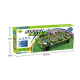 Masa de Fotbal cu Teren, Vivimall, cu Picioare Scurte, 8 Manere, Tablou de Scor, 64 x 20 x 47 cm, din Lemn/Otel/ABS, Verde - vivimall.ro