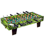 Masa de Fotbal cu Teren, Vivimall, cu Picioare Scurte, 8 Manere, Tablou de Scor, 64 x 20 x 47 cm, din Lemn/Otel/ABS, Verde - vivimall.ro