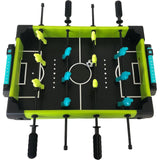 Masa de fotbal cu teren si 12 jucatori Vivimall, 4 manere, cu Tablou Scor, din Metal si ABS, 36.5 x 35.5 x 8 cm, Design Multicolor, pentru copii/adulti, verde - vivimall.ro