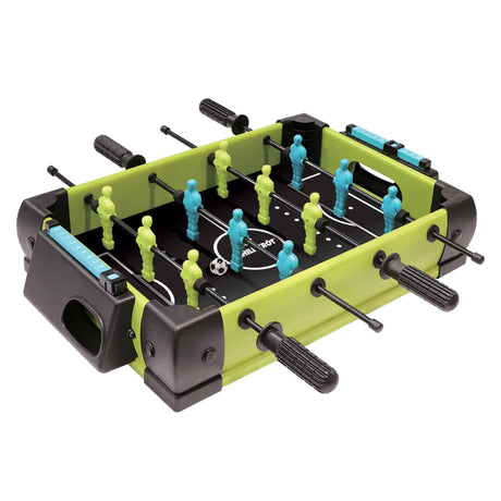 Masa De Fotbal Cu Teren Si 12 Jucatori 4 Manere, Cu Tablou Scor, Din Metal Si Abs, Design , Pentru Copii/Adulti, Verde, Resigilat - vivimall.ro