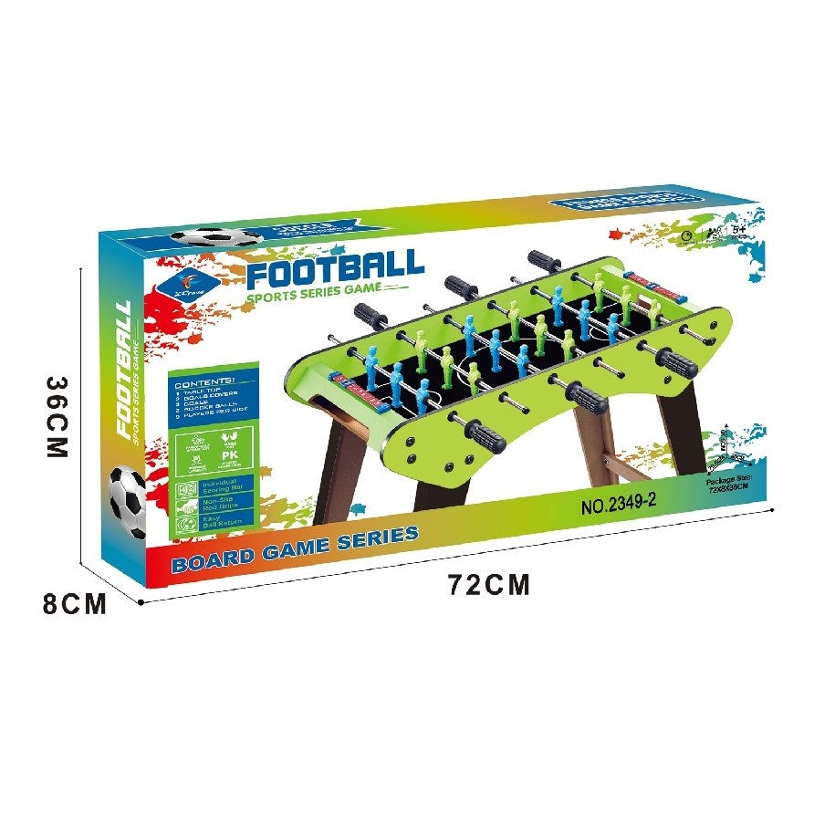 Masa de Fotbal, Vivimall, cu Picioare, 6 Manere, Tablou de Scor, 71.3 x 14.6 x 36 cm, din Lemn/Otel/ABS, Verde - vivimall.ro