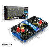 Masa Ice Hockey, Vivimall, cu Tabela de Scor, 2 Pucuri, din ABS, pentru Adulti/Copii +5 Ani, 28 x 8 x 16 cm, Negru - vivimall.ro