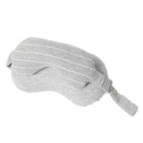 Masca de dormit, Vivimall, 2 in 1, cu Tetiera, din Particule de Spuma si Bumbac, Gri Deschis - vivimall.ro