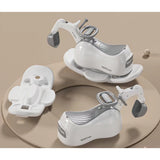 Masina 3 in 1, Vivimall, 1-3 Ani, Tip Excavator/Balansoar/Masina Yo Yo, din Plastic, 4 Roti Silentioase, 71.5 x 34 x 39 cm, Alb - vivimall.ro