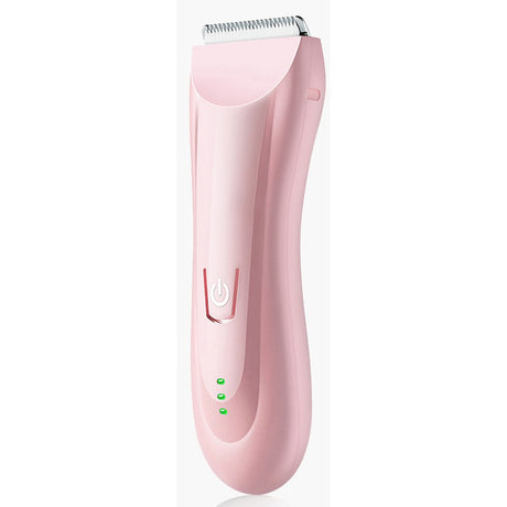 Masina De Tuns Bebelusi si Copii, Vivimall, Lame Cermice si Inox, Fara Fir, Functie Anti Taiere, Silentios, 50 W, Rezistent la Apa, 2 Accesorii, Incarcator USB, Roz deschis - vivimall.ro