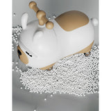 Masinuta Ride-On Vivimall, Sistem Anti-Rasturnare, Sistem de Lumini si Sunet, Bluetooth, 1-3 Ani, Model Catel, 43 x 33 x 26 cm, Alb - Maro - vivimall.ro