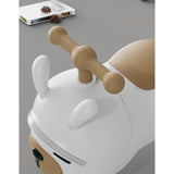 Masinuta Ride-On Vivimall, Sistem Anti-Rasturnare, Sistem de Lumini si Sunet, Bluetooth, 1-3 Ani, Model Catel, 43 x 33 x 26 cm, Alb - Maro - vivimall.ro