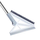 Matura Telescopica, Vivimall, cu Doua Capete - Perie/Racleta 23 cm, Lungime 110 cm, din Plastic/Otel/Silicon, Gri - vivimall.ro