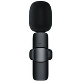Microfon Lavalieră Wireless, Vivimall, Bluetooth 5.0, 1 Microfon + 1 Receptor Tip C, Autonomie 1-3h, 70 dB, Baterie 50 mAh, Negru - vivimall.ro