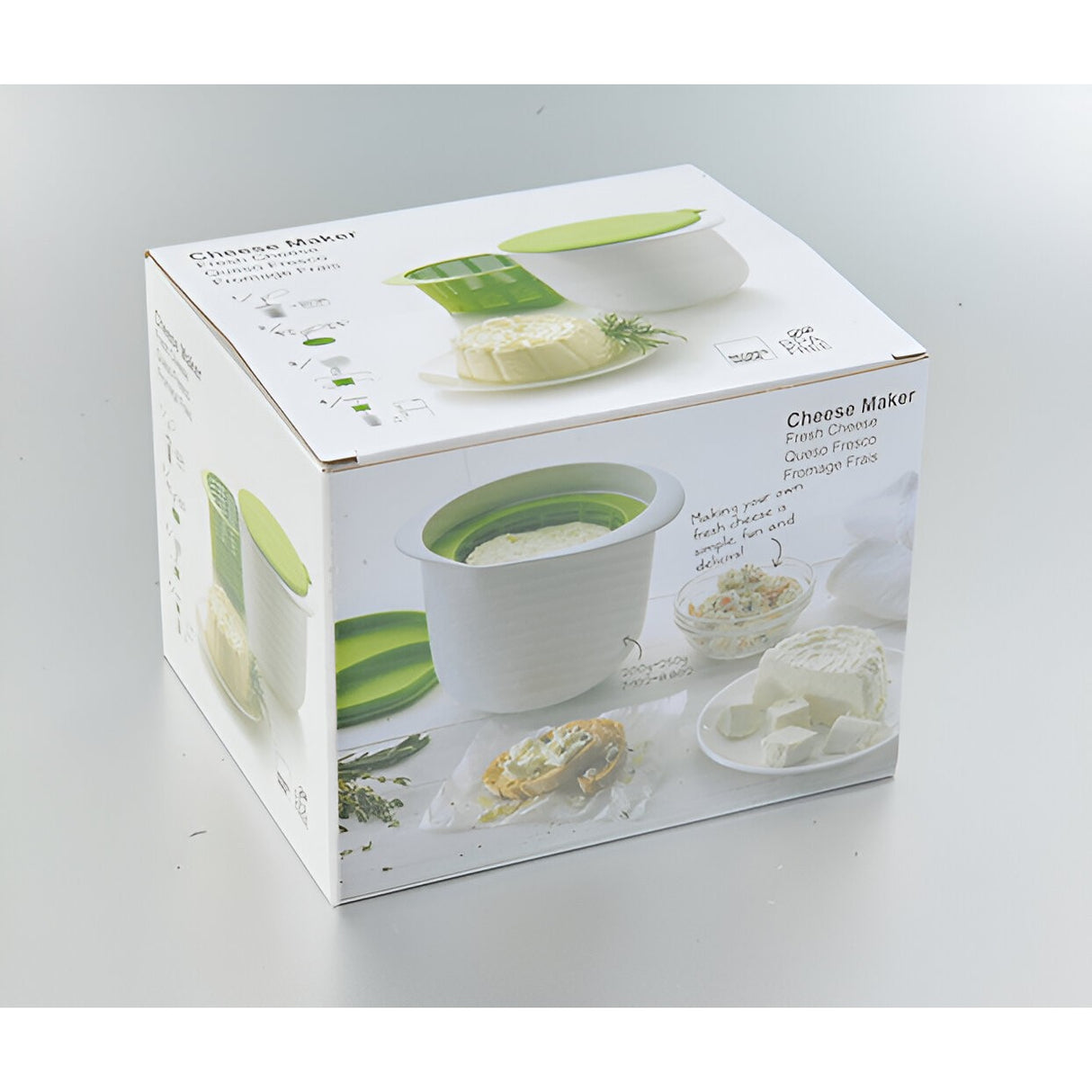 Recipient Pentru Preparat Branza, Capac De Silicon, Cheese Maker Din Plastic, Strecuratoare, 17X14.5X12.8 Cm - vivimall.ro