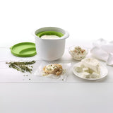 Recipient Pentru Preparat Branza, Capac De Silicon, Cheese Maker Din Plastic, Strecuratoare, 17X14.5X12.8 Cm - vivimall.ro