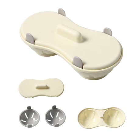 Recipient Dublu Pentru Oua, Din Plastic Pentru Gatit La Microunde, 22 X 11.8 X 8 Cm - vivimall.ro