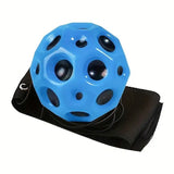 Minge Saltareata Hiperelastica, Vivimall, Space Moon Ball foarte Elastica, Antistress pentru Copii, Diametru 66 mm, Albastru - vivimall.ro
