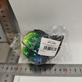 Minge Saltareata Hiperelastica, Vivimall, Space Moon Ball foarte Elastica, Antistress pentru Copii, Diametru 66 mm, Multicolor Verde - vivimall.ro